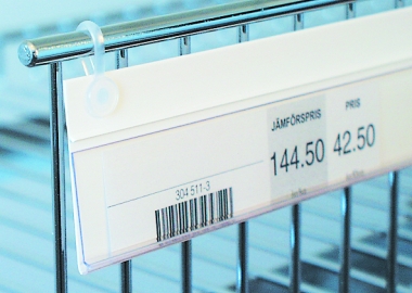 Etiketthållare med hängclips (HC)