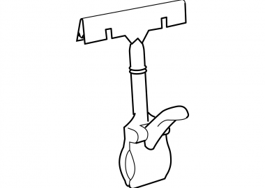 Skyltklämma hållardel 110mm (COST110-150W)