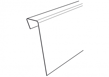 Labelholder suitable for idustri shelf system from Metalsistem