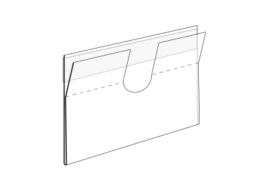 Korthållare för lagerlådor med skumtejp (KPU)